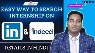 How to search internships on LinkedIn amp Indeed How to find internship on indeed Indeed internship [upl. by Scharaga]