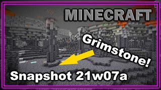 New Grimstone New Ore Distribution Cool Aquifer Ponds Where  Minecraft 117 Snapshot  21w07a [upl. by Anikehs42]