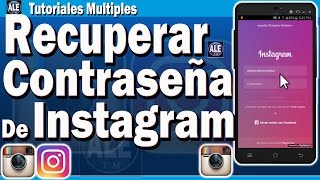 Como Recuperar Contraseña De Instagram  Recuperar Mi Clave De Instagram [upl. by Tomlin]