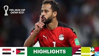 Egypt v Jordan  FIFA Arab Cup Qatar 2021  Match Highlights [upl. by Astra]