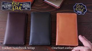 Pocket Notebook Wrap Cover for Field Notes and others [upl. by Yhtak]