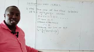 FORM 3 MATHEMATICS SEQUENCES AND SERIES SUM OF AP BY MWALIMU IGNATIUS WAHOME [upl. by Lotson]