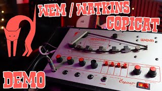 Tape Echo WEM Watkins Copicat  IC 300  Demo [upl. by Ailem]