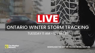 LIVE TRACKING  30 cm of Snow Possible as a Winter Storm Bears Down on Ontario and Quebec [upl. by Sabra]