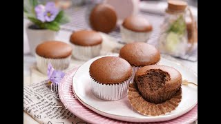 極度簡易朱古力CUPCAKE巧克力杯子蛋糕easy Chocolate Cotton Sponge Cupcake recipe [upl. by Enihpesoj732]