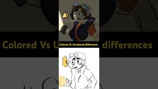 Colored vs Uncolored gravityfalls animation billcipher dipperpines digitalart notaship art [upl. by Elinet367]