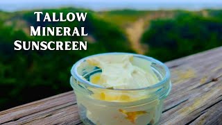 How to Make MINERAL SUNSCREEN with TALLOW 🌞  No Seed Oils or Toxic Chemicals [upl. by Revart]