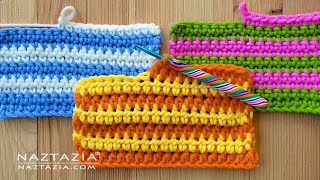 How to Change Colors in Crochet to Create Stripes DIY Tutorial Pattern [upl. by Calida]