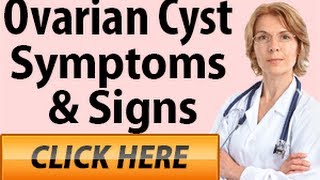 Ovarian Cyst Symptoms And Signs [upl. by Aineg]