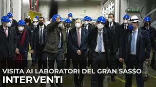 Il Presidente Draghi ai Laboratori Nazionali del Gran Sasso dell’INFN [upl. by Signe887]