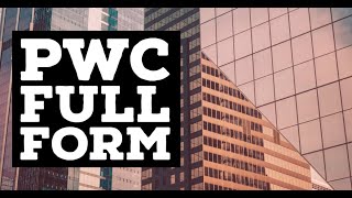 What does PwC Stand For [upl. by Mellen611]