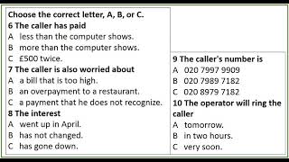 IELTS listening Credit Card Assistance Conversation [upl. by Crellen]