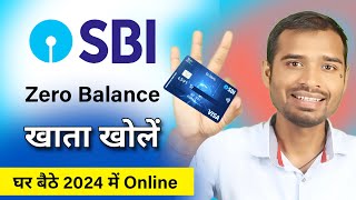 Sbi Zero Balance Account opening online 2024 ✅ How to open sbi account online  state bank account [upl. by Refannej]