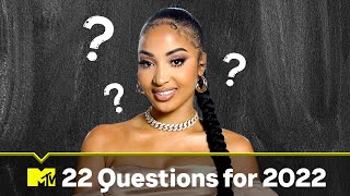 Shenseeas Weirdest Dream Ever  22 Questions for 2022  MTV [upl. by Kraft412]