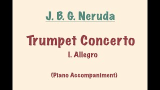 Neruda Trumpet Concerto I Allegro ♩ 100Score and Piano Accompaniment [upl. by Eniladam]