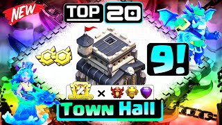 TOP 20 TH9 WAR BASEWITH LINK2024BASE TH 9 TERKUAT best anti 3 Star amp anti Dragon war base 2024 [upl. by Allis]