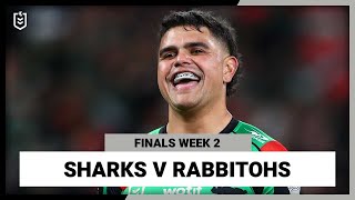 NRL CronullaSutherland Sharks v South Sydney Rabbitohs  Finals Week 2 2022  Full Match Replay [upl. by Sontag573]