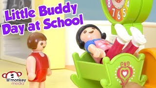 Ricardo Family  Little Buddy Day at School Ep 160 [upl. by Aerb]