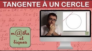 Construire la tangente à un cercle [upl. by Iteerp]