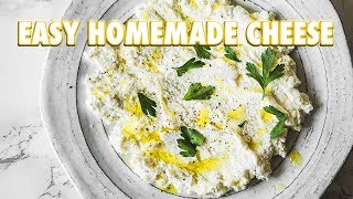 The Easiest Homemade Cheese Ever Ricotta [upl. by Belding909]