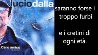 Lucio Dalla  Lano Che Verra Testo Lyrics [upl. by Shaefer]