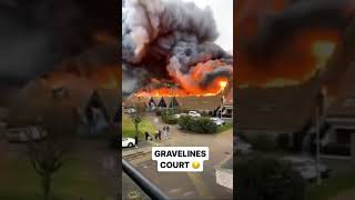 Arena in Gravelines France on Fire Hope nobody was hurt [upl. by Aldarcie]