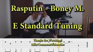 Rasputin  Boney M Bass Cover With Tabs [upl. by Assillem]