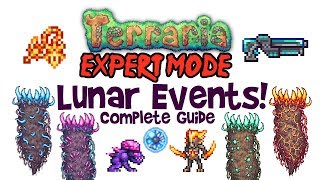 Terraria Lunar Event Expert Guide Normal Celestial Event Weapons Drops Strategy How to Summon [upl. by Mcallister]