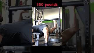 Get Yoked 350 pound strongman yoke bench press [upl. by Otanutrof]