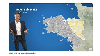 Bulletin météo pour le mardi 3 décembre 2024 [upl. by Westfahl220]