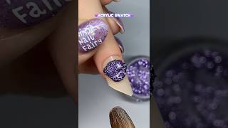 Incredible glitter nail 🦄 this shape though 🤔 nailart nailswatch nailsglam nailtutorial [upl. by Trebbor]