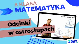 Odcinki w ostrosłupach  Matematyka 8 klasa [upl. by Nylarahs]