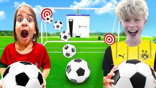 CHALLENGE gegen 11 Jährigen FUSSBALL PROFI😱 [upl. by Sherer]