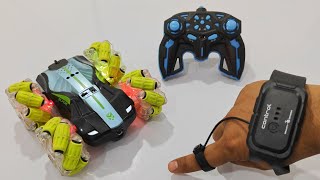 RC Stunt Racing Car unboxing and test review [upl. by Drawets335]