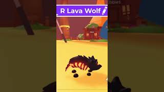 This trend but with my Lava Wolf roblox adoptme trend [upl. by Ioved345]