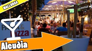 Puerto Alcudia Majorca Spain Evening and nightlife [upl. by Radley]