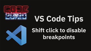 VS Code tips — Quickly disable breakpoints with shift click [upl. by Nerdna556]