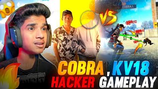 😨LEGENDS PLAYING LIKE 🤬HACKER 🔥DFG KV18 COBRA VS 👑PROS  FREE FIRE IN TELUGU dfg freefire [upl. by Sadick]