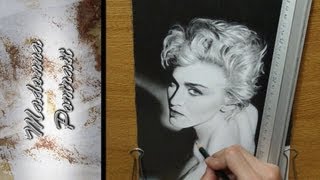 Madonna Portrait Drawing ᴴᴰ [upl. by Azile639]