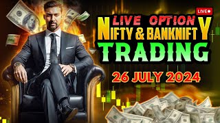 Nifty 50 live trading  26 July 24  Bank Nifty live trading nifty50 banknfity livetrading [upl. by Ydur330]