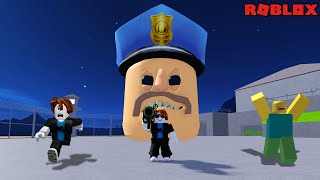 BIG HEADS BARRY PRISON RUN OBBY  ROBLOX [upl. by Finnie133]