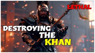 DESTROYING THE KHAN ON LETHAL  Ghost of Tsushima Lethal Difficulty Flawless with NO DAMGAGE TAKEN [upl. by Northrup]