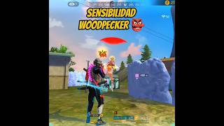 SENSIBILIDAD ACTUALIZADA WOODPECKER 👺 freefire [upl. by Enram]