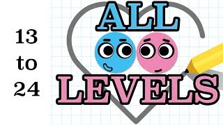 Love Balls  Levels 13  24  3 Stars Walkthrough [upl. by Torrell589]