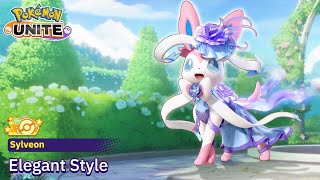 NEW  Elegant Style  Sylveon  First Orange Tier Holowear  PokemonUNITE [upl. by Ahseral]