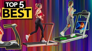 TOP 5 Best Folding Treadmill for small spaces  2024 Buyers Guide [upl. by Nageet]