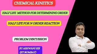 HALF LIFE METHOD  DETERMINING ORDER OF REACTION  CHEMICAL KINETICS CLASS 12 CHEMISTRY [upl. by Nennahs]