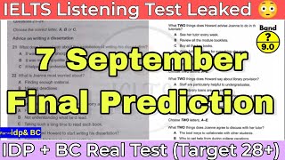 7 September 2024 IELTS LISTENING PRACTICE TEST 2024 WITH ANSWERS  IELTS EXAM PREPARATION  IDP amp BC [upl. by Morentz]