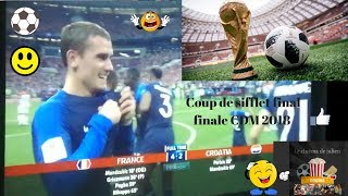 FRANCECROATIE 2018 fin du match final coupe du monde [upl. by Satsok]