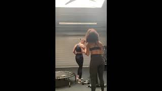 Milla Jovovich  Instagram workout part 2 February 11 2019 [upl. by Liebman]